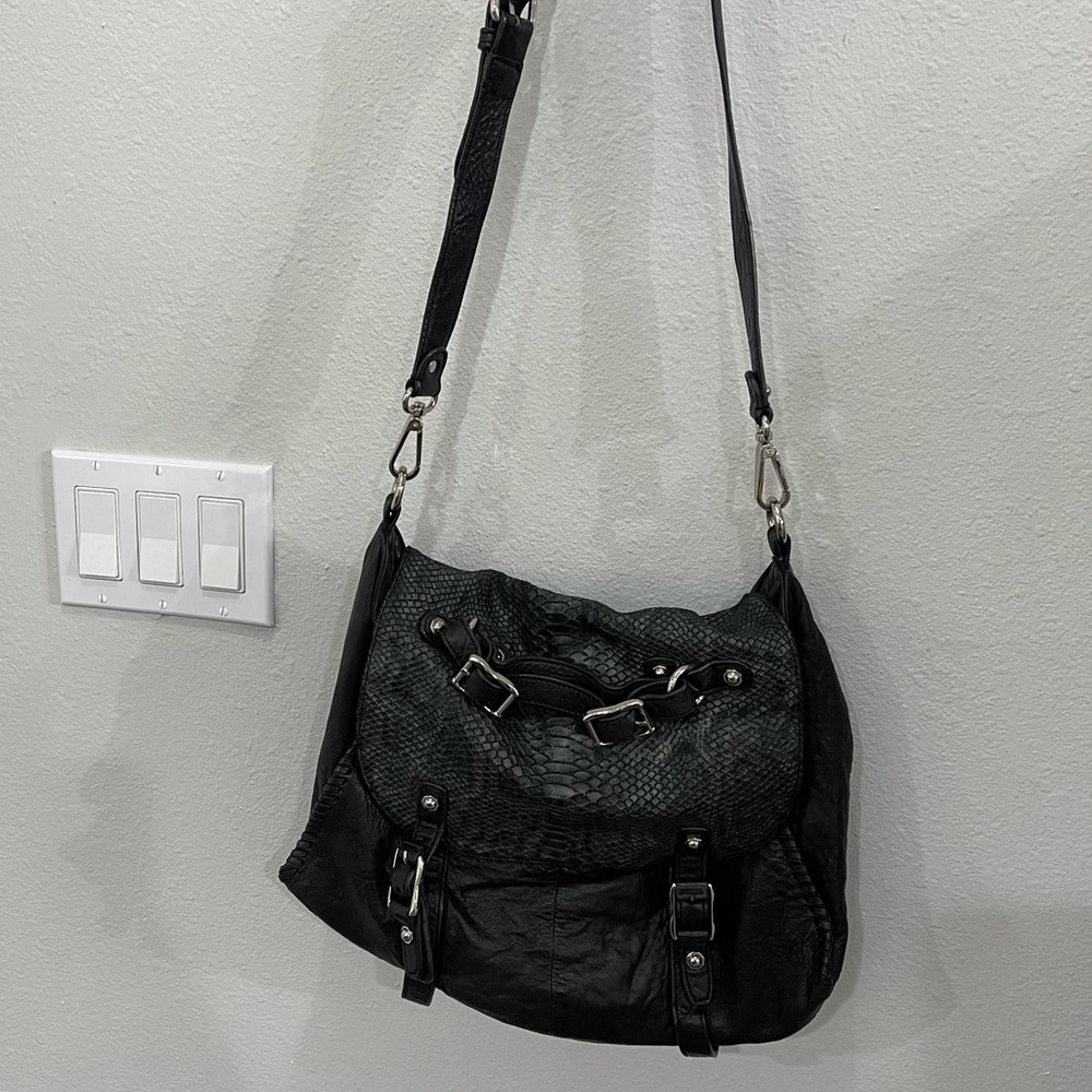 Treesje Cross Body Genuine Leather Handbag